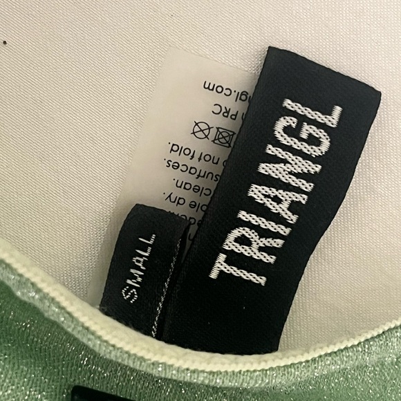 triangl bikini size small green sparkle - Picture 3 of 4